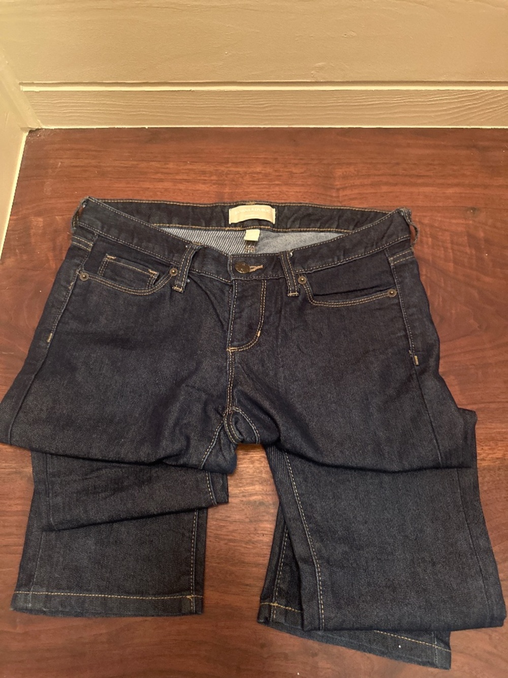 Straight leg jeans